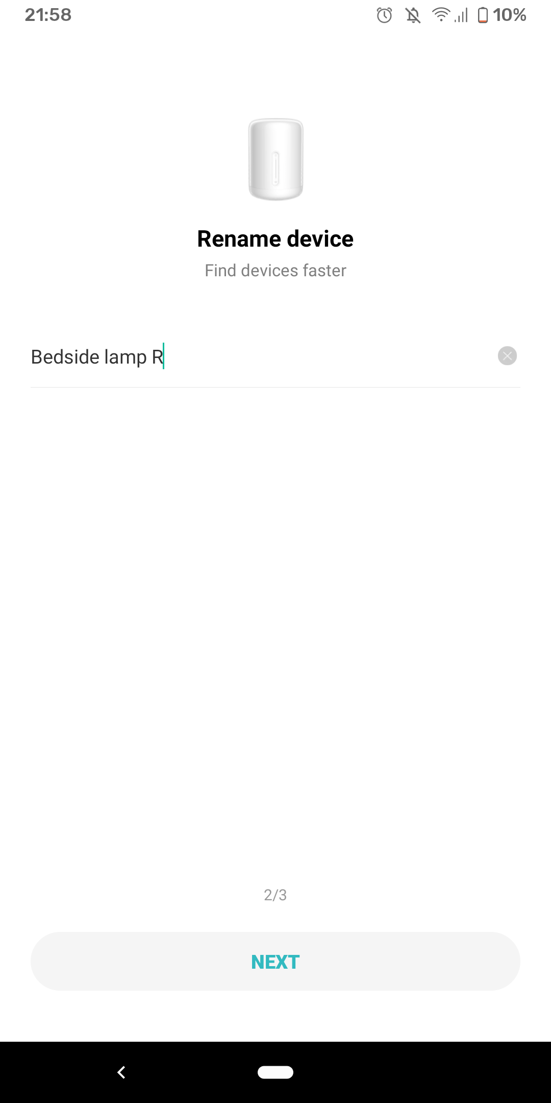 Adding a new device to Xiaomi Home, rename device